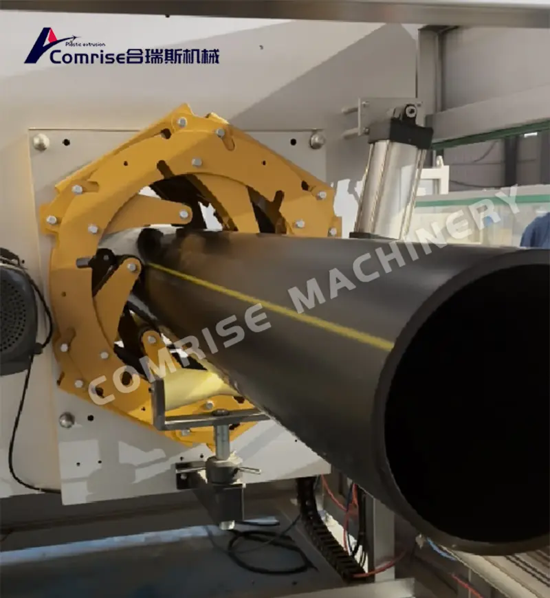 Triail meaisín píopa HDPE 200-500mm críochnaithe chun sástacht na gcustaiméirí