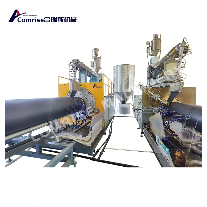 HDPE Sprial Winding Solid Wall Pipe Production Line